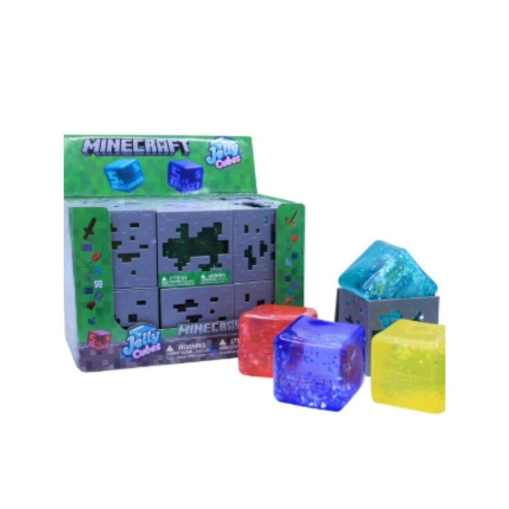 Minecraft Jelly Cube Squishy Toy Light blue